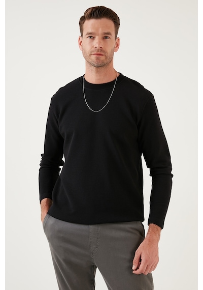 Buratti % 100 Pamuk Bisiklet Yaka Regular Fit Erkek Sweat 5905406 Siyah Buratti % 100 Pamuk Bisiklet Yaka Regular Fit Erkek Sweat 5905406 Siyah