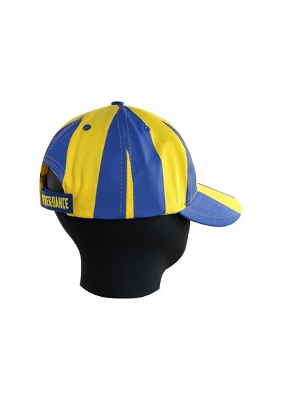 Fenerium Retro Unısex Çubuklu Şapka Sarı-lacıvert