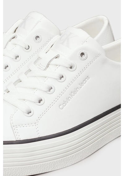 Calvin Klein Bayan Ayakkabı Yw0yw01633 01w Beyaz-siyah Beyaz-siyah Beyaz - Siyah