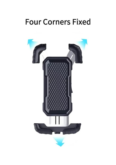 Ht-171 Bisiklet Telefon Tutucu Gidon Tipi Motosiklet Telefon Tutu Siyah