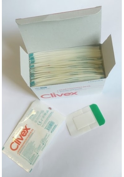 Clivex C6107P Şeffaf Steril Pansuman Yara Örtü 5 x 7.5 CM 50 Adet