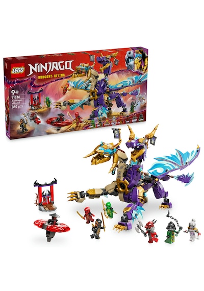 LEGO® NINJAGO® Odak Ark Ejderhası 71836 - 9 Yaş ve Üzeri Çocuklar için 8 Ninja Minifigürü İçeren Yaratıcı Oyuncak Yapım Seti (869 Parça)