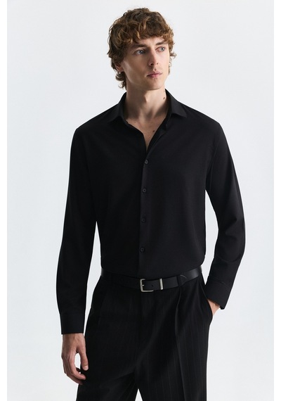Antioch Comfort Slim Fit Gömlek Siyah