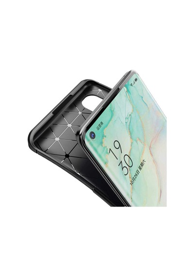 Oppo Reno 3 Pro 5g Kılıf Zore Negro Silikon Kapak Kahverengi