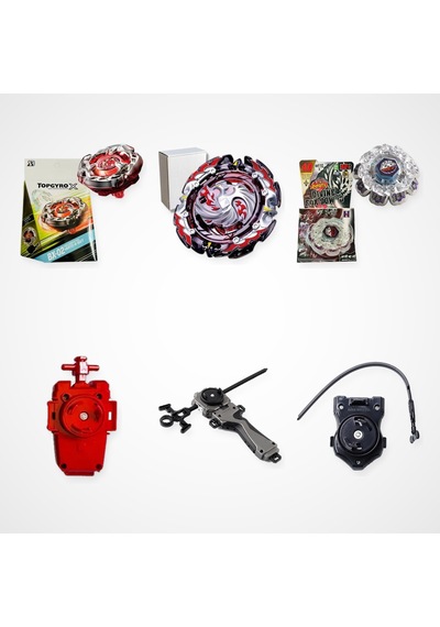 Beyblade Karışık Seri Set 3 Beyblade 3 Fırlatıcı - Bx-02, B-131, Bb116e