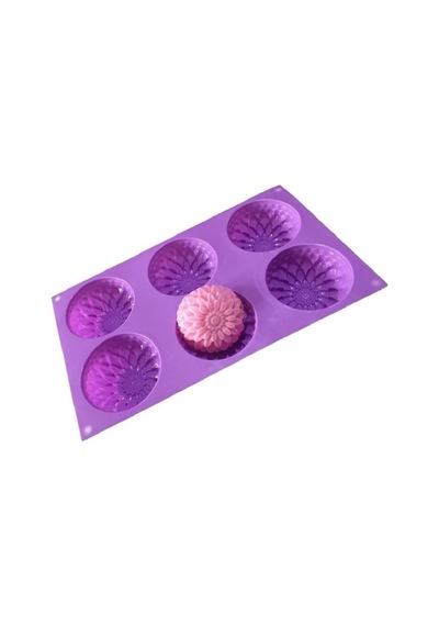 Silikon Kek Pasta Sabun Mum Ve Epoksi Kalıbı 7x3,5cm Pembe