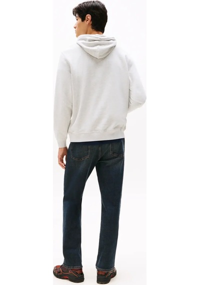 Tommy Hilfiger Tjm Reg Dna Hoodıe Gri Erkek Kapüşonlu Regular Fit Sweatshirt