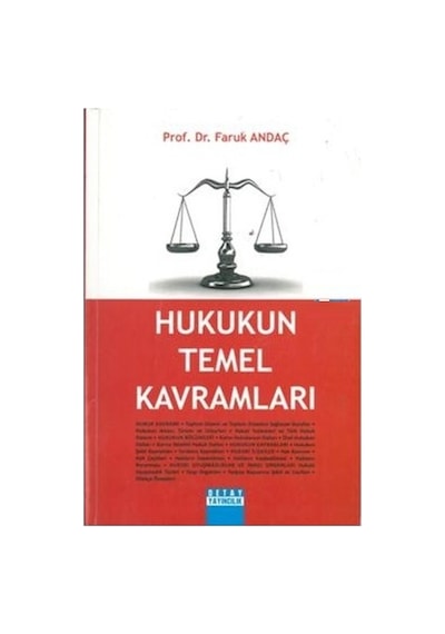 Hukukun Temel Kavramları Faruk Andaç. 2.el İadesiz