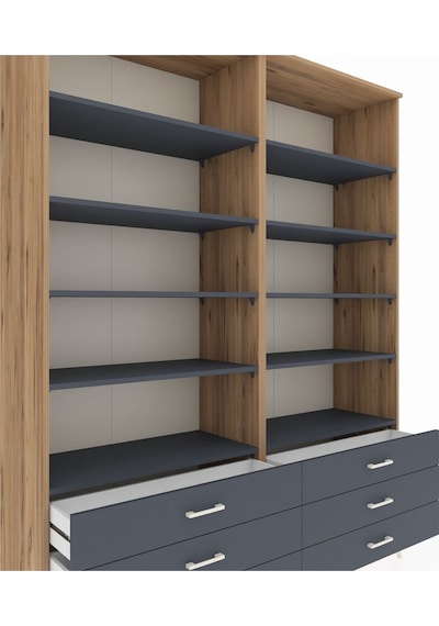 Hyperion Gardrop 10 Raflı 6 Çekmeceli 176x44x221 Çam-antrasit Antrasit Hyperion Gardrop 10 Raflı 6 Çekmeceli 176x44x221 Çam-antrasit Antrasit