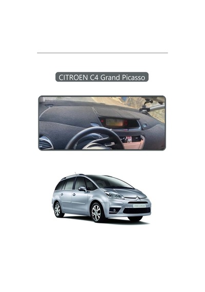 Cıtroen C4 Grand Picassotorpido Koruma Halısı Gri Kenar