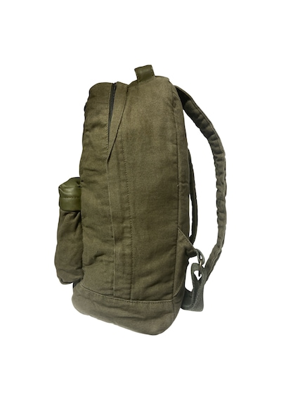 Old Cotton Cargo Kaliteli Vintage Salaş Disayn Günlük Sırt Gezi Okul Kamp Çantası 28cm X 45cm Haki