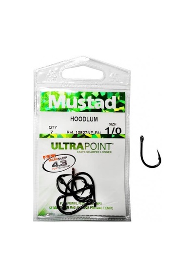 Mustad Olta İğnesi 10827 Npbn 7 Li Metalik Siyah - No:3-0