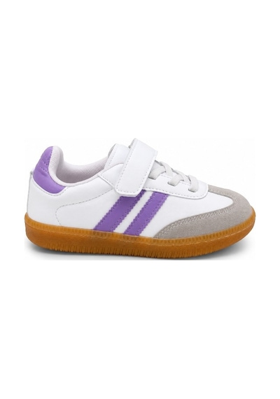 Black Flex Cırtlı Çocuk Sneaker Ayakkabı 26-30 Lila Mor