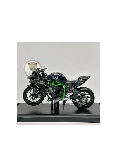 Kawasaki Ninja H2r Maket Motor - 1:18 Msz Diecast Stantsız Siyah