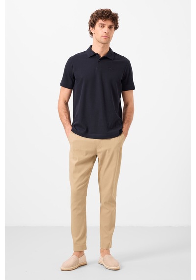 Tommylife Koyu Bej Standart Fit Dokuma Hafif Esnek Chino Erkek Pantolon - 82177 KOYU BEJ