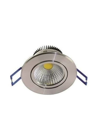 5 Watt Cob Led Spot Armatür 5w Krom Kasa- Beyaz Işık 6500k