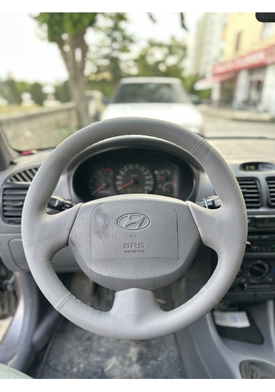 Hyundai Accent Admira Araca Özel Direksiyon Kılıfı Airbeg Gri Ren