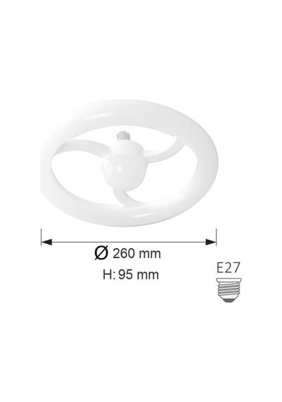 Simit Led Ampül 20w Beyaz Işık Erkled