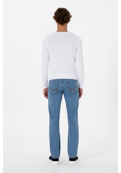 U.S. Polo Assn. Erkek Açık Mavi Straight Fit Jean Pantolon 50316547-DN0021
