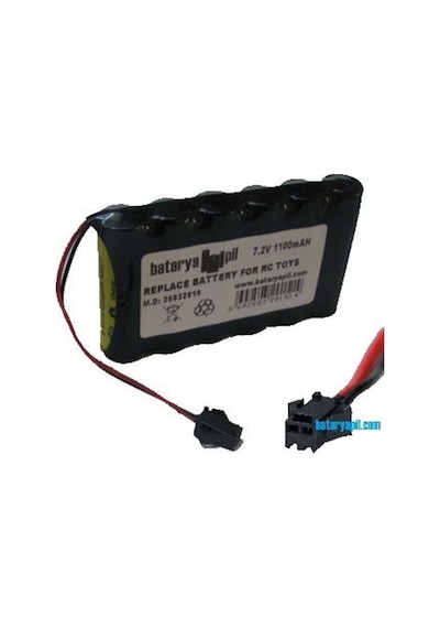 Bataryapil 7.2v 1100mah Siyah Soketli Oyuncak Araba Pili.