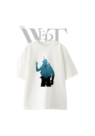 Thewert Big Daddy Bioshock Tasarım Baskılı Ünisex Beyaz Oversize T-shirt