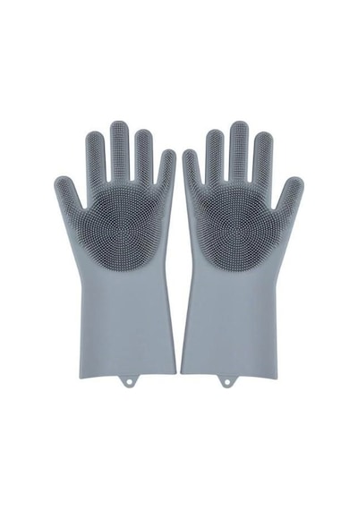 Sihirli Isıya Dayanıklı Silikon Çok Amaçlı Bulaşık Eldiven Fırçası Magic Gloves Renkli