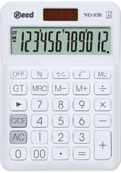 Need Nd-10b Beyaz Hesap Makinesi Beyaz