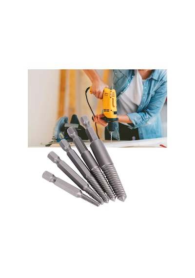 5405 Bits Saplı Hasarlı Vida Sökücü 6 Parça