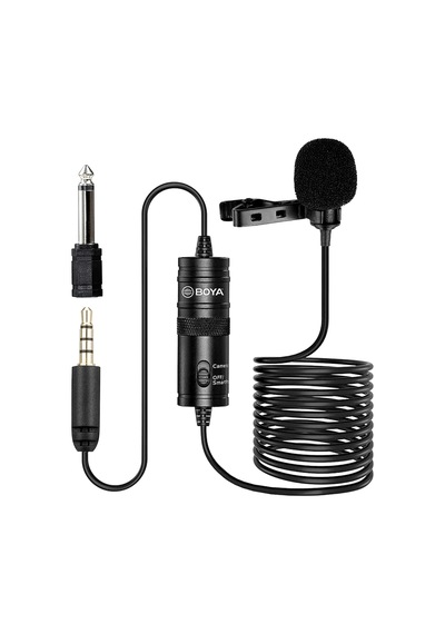 By-m1 Akıllı Telefon Ve Canon/nikon Kamera İçin 3,5 Mm Lavalier-mikrofon, Siyah, Kullanma Kılavuzu İngilizce Dil