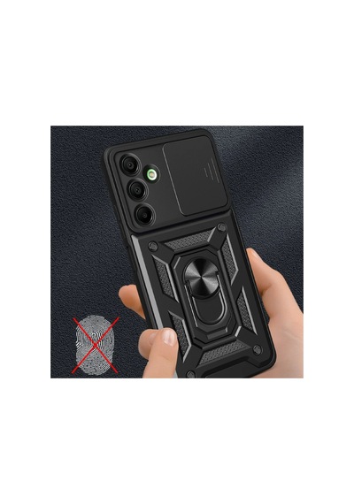 Newface - 324 - Samsung Galaxy A16 5g Kılıf Pars Lens Yüzüklü Silikon - Edntrend - - Siyah Sıyah
