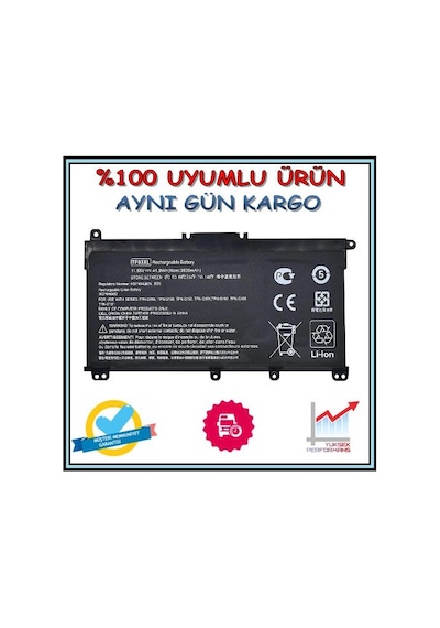 HP Pavilion Uyumlu 15-CC611DS Batarya Pil
