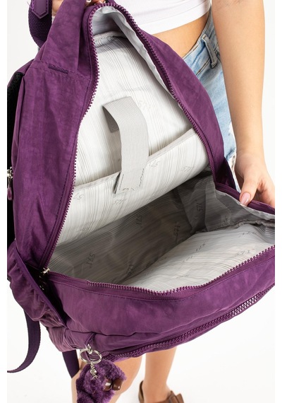 Ultra Hafif Çok Cepli Orta Boy Sırt Çantası Mor Model: 571-3e - Mor