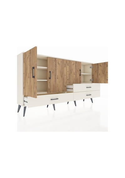 Arges Konsol 5 Raflı 3 Çekmeceli 4 Kapaklı 176x30x99 Aytaşı-çam/a Aytaşı-çam/aytaşı Arges Konsol 5 Raflı 3 Çekmeceli 4 Kapaklı 176x30x99 Aytaşı-çam/a Aytaşı-çam/aytaşı