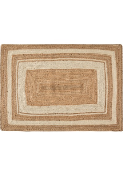 Mudo Home Mafra Bordürlü Jüt Halı Bej 170x240