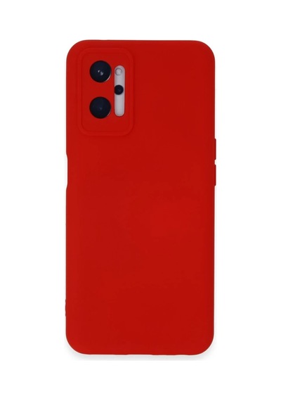 Realme 9i 4g Uyumlu Kılıf Nano İçi Kadife Silikon - Kırmızı