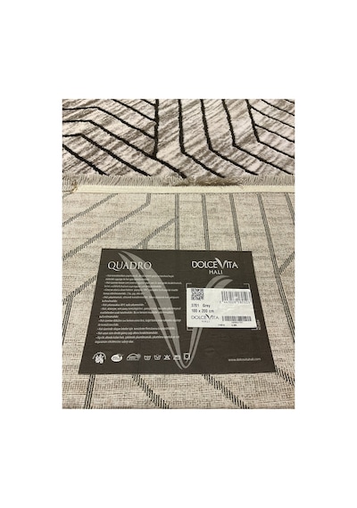 Quadro 3701 100x200 Gri Halı