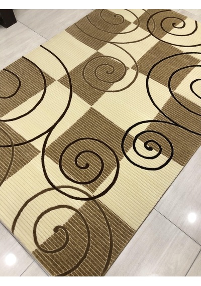 Saray Halı Vizyon 10325 A 150X230 Kahve Krem 4 M2 Halı !