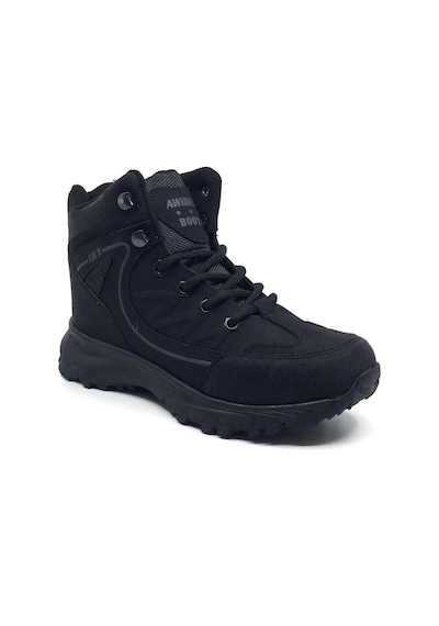 Avidox Erkek Günlük Outdoor Kışlık Bağcıklı Fermuarlı Spor Bot 36-44 Siyah