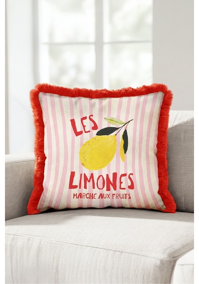 Limon Çizgili Akdeniz Saçaklı Yastık Kılıfı - Meyve Retro Pembe Sarı Kırmızı Püsküllü Kırlent Kılıfı Serin Düş Opal Limon Çizgili Akdeniz Saçaklı Yastık Kılıfı - Meyve Retro Pembe Sarı Kırmızı Püsküllü Kırlent Kılıfı Serin Düş Opal