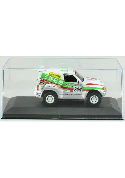 1:43 Ölçek Atlas 1998 Mitsubishi Pajero 204 / Shogun Evolution Rallye Paris Dakar Diecast Metal Minyatür Model Araba 10cm