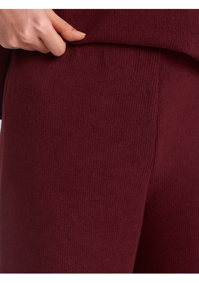 Dilvin 71833 Geniş Paça Fitilli Pantolon Bordo