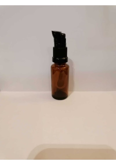 20cc 100 Adet Kahverengi Serum Pompalı Boş Medikal Şişe Emniyet Kapaklı