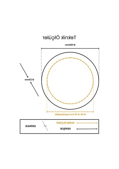 Çerçevesiz İnce Tasarımlı Sıva Altı Led Panel Armatür, Günışığı 01G Taba