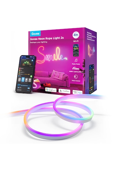 Govee Neon Rope Light 2 Led Işık Beyaz 4 M