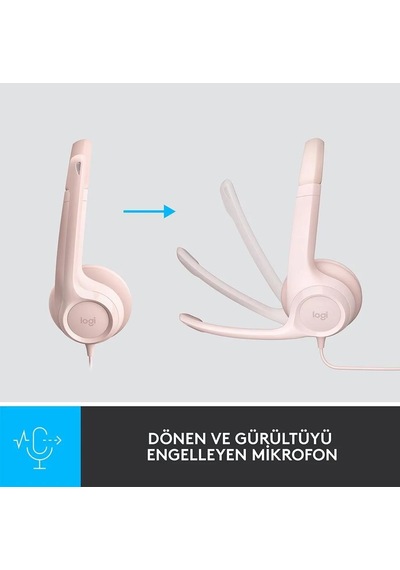Logıtech H390 Mıkrofonlu Pembe Kulaklık 981-001281