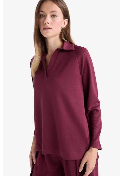 Defacto Regular Fit Kayık Yaka Uzun Kollu Tunik F9615ax25aubr98 Bordo Defacto Regular Fit Kayık Yaka Uzun Kollu Tunik F9615ax25aubr98 Bordo