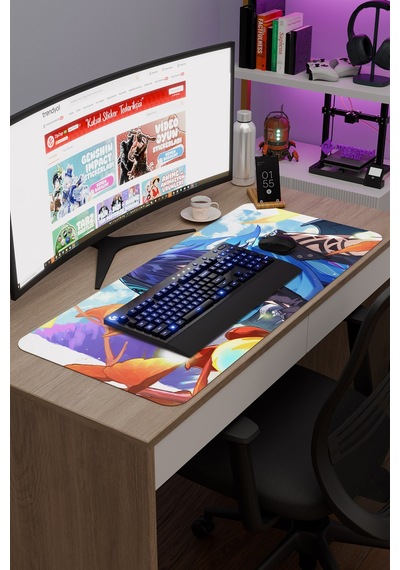 Ororon Genshin Impact Anime Oyuncu V5 - 90x40 Xxl Gaming Mouse Pad Fare Altlığı