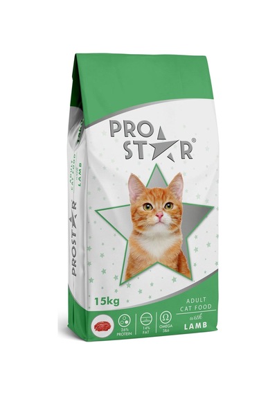 Pro Star Yetişkin Kedi Maması Kuzulu 15 KG