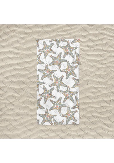 Marte Home Sea Star / Deniz Yıldızı Baskılı Plaj Havlusu