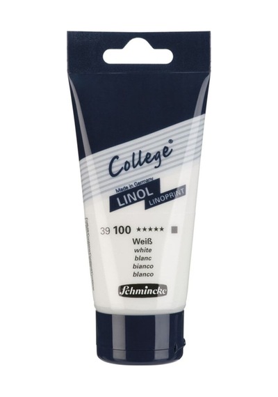 Schmincke : College Serisi Linol Baskı Boyası : 75 Ml : White